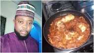 Go and Marry: Reactions as Man Shows off his Cooking Skill, Makes a Video of Frying Stew