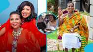 Empress Gifty throws party after mum's funeral, humbly serves alcohol and khebab