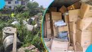 National security has 125 stolen ECG cables found in an uncompleted building at Kotei, Kumasi