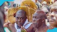 Otumfuo's 25th anniversary: Man who carried Sika Dwa Kofi is a "fose" dealer, not a KNUST lecturer