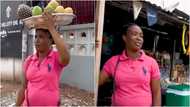 Fruit seller who makes GH¢50 profit a day opens up on her hustle: "I walk from Madina to Okponglo”