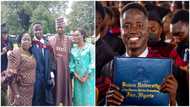 Young student who was vice chancellor of his university shares cute photos as he bags first class