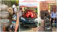 Family buys daughter new car, gifts her expensive items as she moves to husband's house