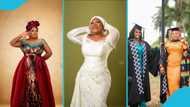 Jackie Appiah's Manager Samira Yakubu dazzles in 3 elegant gowns for her birthday photoshoot