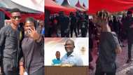 Video drops as Medikal, Kinaata, DopeNation, other stars storm funeral of Quamina MP's father at Mankessim