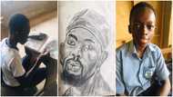 Ghanaian kid shows his admiration for Black Sherif, draws beautiful sketch to celebrate him