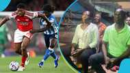 Proud moment for Caleb Yirenkyi as his parents watch his EPL debut (Video)