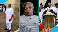 Veteran actor William Opare resurfaces, bids farewell to his mother at her burial service in videos