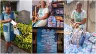 Talented woman uses pure water rubber to make beautiful bags, clothes, shoes; photos spark reactions