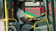Sharp lady: Inspiring photo of woman living her childhood dream as bus driver emerges; many react