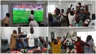 Dr. Ernest Ofori Sarpong: Video of Special Ice CEO and friends watching GH vs Port game on giant flatscreen tv while eating rich pops up, causes stir