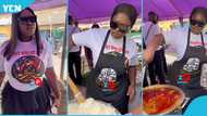 Sista Afia: Ghanaian musician fetes 200 children at La, netizens praise her, video