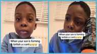 “Mummy, I want to drink war-ah”: Nigerian boy attempts British accent, video evokes laughter