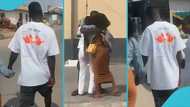 Ghanaian man rejoices as he leaves prison, gets warm welcome from 2 relatives