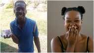 Romantic lady professes love to shy guy; his response leaves folks laughing as video goes viral