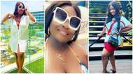 The body has always been private: Jackie Appiah goes swimming in Dubai, her revealing costume causes stir
