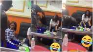Video shows man snatching wig, slippers & phone from girlfriend after catching her dining with someone else