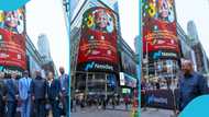 President John Mahama gets global spotlight as Nasdaq features him in Times Square