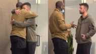 Video shows cute moment Oyinbo man surprised man who was kind to him with over GH¢7k cash on the spot