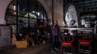 Belarus exiles find home from home in 'travelling' bar