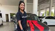 Young lady buys her 1st car, shares adorable photo that gets many gushing