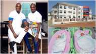 Fresh hospital built by Ghanaian twin brothers delivers its first pregnancy which is a set of twins