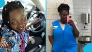 Ghanaian lady shares five jobs she's done three years after relocating to the US, video inspires hope