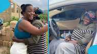 Ghanaian lady celebrates mum with a brand new car, thanks her for being "a good mother"