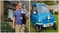 World's smallest car: Man travels the length and breadth of Britain with pint-sized car