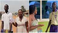 Ghanaian YouTuber enrols young kid who was hustling in Accra into school: “He is like my son”