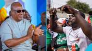 “Run again or I will sue you”: Mahama has funny encounter with NDC supporter demanding third term