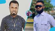 Ghanaian gospel singer Ernest Opoku confuses fans as he unveils controversial hairstyle in church, video