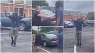 Primary school cleaner who walks to work gifted car, he raises hands to heaven with emotion