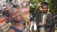 University of Ghana past student who sells vegetables at the market for a living shares his journey