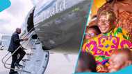 Otumfuo Osei Tutu II returns home on Ibrahim Mahama's private jet