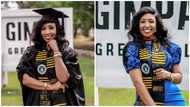 Pretty Ghanaian journalist bags master’s degree from GIMPA