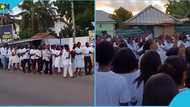 East Legon: Cornerstone Academy students attend vigil of late friends, shed tears in video