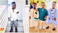 Shatta Bandle flaunts lookalike brothers in beautiful Instagram post; peeps react