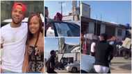 Actor Charles Okocha goes gaga, destroys friend's car after seeing his daughter in it, fans react