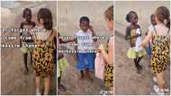 Cute Obroni Girl Storms The Streets Of Mankessim; Shares Clothes For Under Priveleged Kids