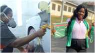 KNUST graduate: Former student with first-class turns car sprayer in her dad's garage