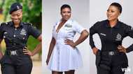 Beautiful Ghanaian policewoman celebrates 12th anniversary as an officer; drops fabulous photos
