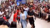 Jackie Appiah causes massive traffic at African mall; everyone rushes to see her in new video