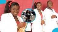 Ghanaian gospel singer Cee Music shows off plump figure and looks abroad, fans in awe