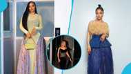 Toke Makinwa looks splendid a stylish gown to host Richard Armah Quaye's birthday party