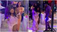 Curvy lady in dress with high slit turns heads with wild dance moves, slaying video causes stir