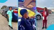 Don Little drives at top speed as a police officer escorts him, Ghanaians react