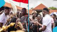 Asamoah Gyan expresses joy after meeting Otumfuo in Kumasi, calls it a special moment