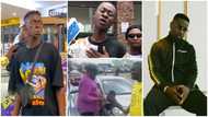 God bless him: Sarkodie buys iPhone 13 for TikToker Oboy CJ after he begged him for one, CJ knees to thank him