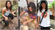 Ghanaian-Korean man with long hair stirs banku as he shows off Twi accent; video spark reactions